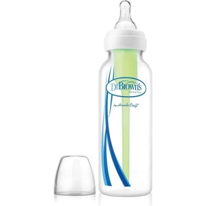 Dr. Brown's Стъклено шише Dr. Brown's Natural Flow Options+ Narrow, 250 ml (72239321348) - ozone