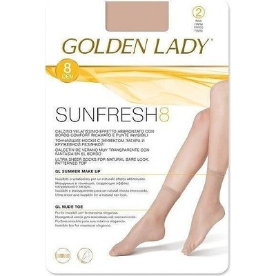Golden Lady Pančuchové ponožky 2 kusy Sunfresh 8 DEN Béžová