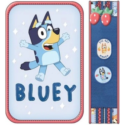 Bluey Ученически несесер с две отделения и съдържание Bluey Blue (260331)