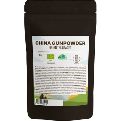 BrainMax Pure Pure® China Gunpowder Grade 1, зелен чай, BIO, 100 g