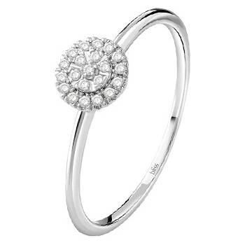 Bliss Диамантен пръстен от бяло злато Bliss 20104352 (20104352)