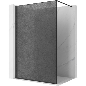 Mexen Kioto Душ преграда Walk-in 120 x 200 см, графит с пукнатини 12 мм, черна (800-120-101-70-44-X)