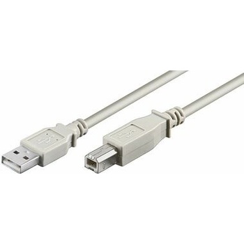 MicroConnect USBAB2 USB2.0 A (M) - USB2.0 B (M), 1.8m, bílý