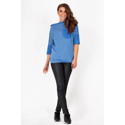 Awama Woman's Sweatshirt A91 Blue