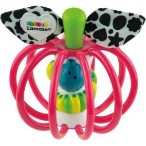 Lamaze Играчка за хващане Lamaze - Ябълка, розова (L23101-P)