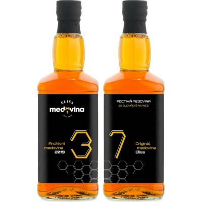 Medovina Elisa dárek k 37. narozeninám 11% 2 x 0,5 l