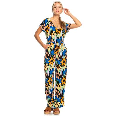 Roxy BREEZE OF SEA ANTHRACITE FLOWER JAMMIN dlouhé letní šaty - M