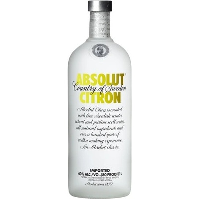 Absolut Citron 40% 1 l (holá láhev )