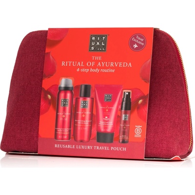 Rituals The Ritual Of Ayurveda sprchová pěna 50 ml + tělový krém 70 ml + tělový olej 30 ml + sprej na vlasy a tělo 20 ml dárková sada