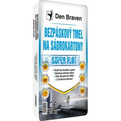 Debbex Bezpáskový tmel na sadrokartóny SUPER FLOT - 5 kg biela, vrece