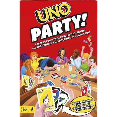 Mattel Games HMY49 настолна игра UNO Party Игри с карти Shedding (64344)