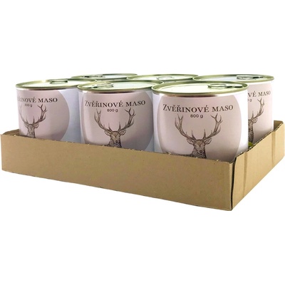Bohemia Pet Food Zvěřinové ve vlastní šťávě 6 x 800 g