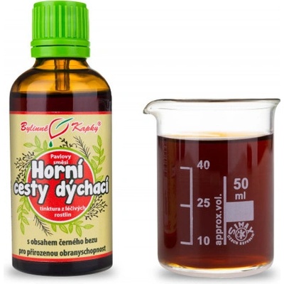 Bylinné kapky Horné dýchacie cesty bylinné kvapky tinktúra 50 ml