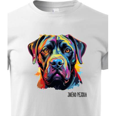 Dětské tričko Cane Corso Bílá Canvas tričko 2439