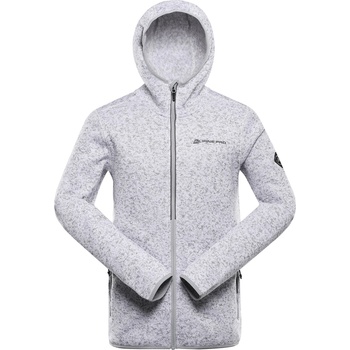 Alpine Pro Мъжки топъл суитшърт с цип ALPINE PRO ZEG 2 white ALPINE PRO | Byal | МЪЖЕ | XXL