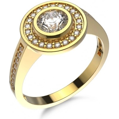 Couple Elizabeth žluté zlato se zirkony 5210501