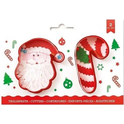 Dortisimo Sada vykrajovátek Santa a cukrová hůlka (2 ks) – Zboží Dáma