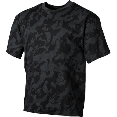 Tričko maskáčové krátky rukáv night camo