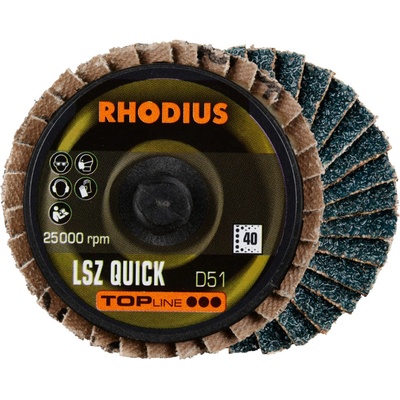 RHODIUS Brusný kotouč se zirkonovými lamelami LSZ QUICK 51 P40 TOPline