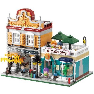 Детски конструктор koco - Градска библиотека, 2960 части (k04011)