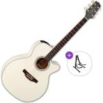 Takamine GN37CE PW Basic SET Pearl White Електро-акустична китара Джъмбо