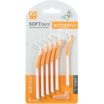 SOFTdent Butterfly mezizub. kartáček zahn. XS 6 ks – Hledejceny.cz