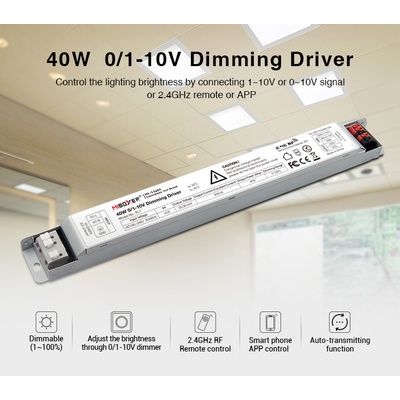 Stmívatelný LED driver Mi-Light PL1 0/1-10V RF 2,4GHz WIFI 40W 900mA