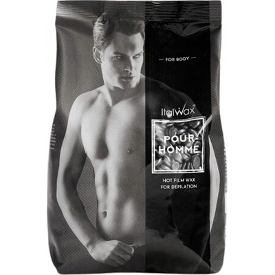 ItalWax Tvrdý vosk pro bezpáskovou depilaci v kapkách Pour Homme 500 g