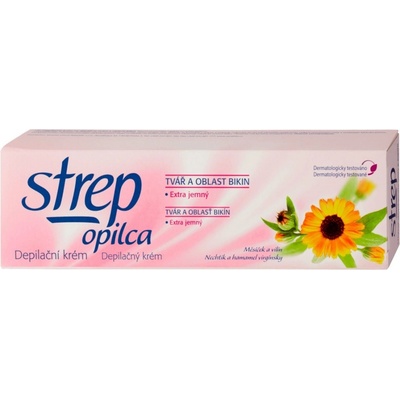 Opilca Strep depilačný krém na líca a oblasti bikín 75 ml