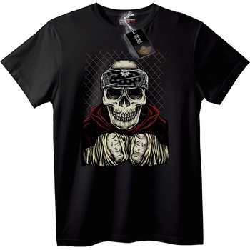 NOONEBRAND Тениска Черепен Боксьор - 7XL, Black