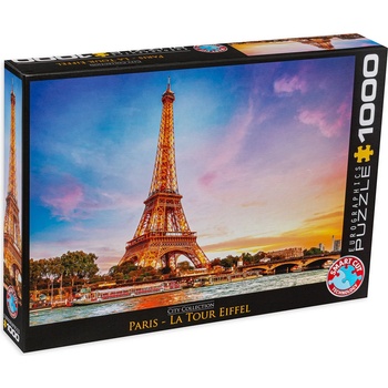 EUROGRAPHICS Пъзел Eurographics от 1000 части - Айфеловата кула, Париж (60000765)