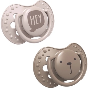 LOVI Силиконови залъгалки Lovi - Hey, 3-6 m, 2 броя, Розови (22/886g)