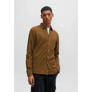 HUGO BOSS Mysoft Garment-Dyed Slim-Fit Shirt - Green