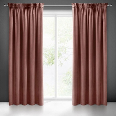 Pierre Cardin ZATEMŇOVACÍ ZÁVĚS NA PÁSCE PIERRE CARDIN SIBEL 140X270 CM STARORŮŽOVÁ