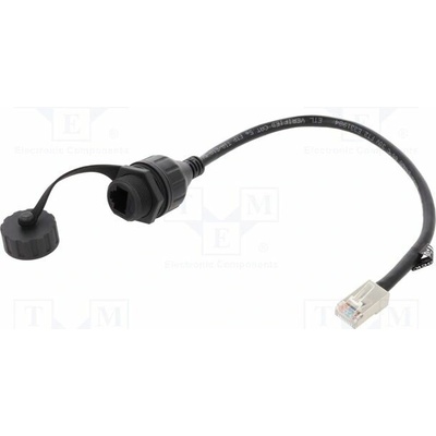 Delock 88012 Prodlužka Ethernet F/UTP Kat: 5e RJ45 zásuvka RJ45 vidlice
