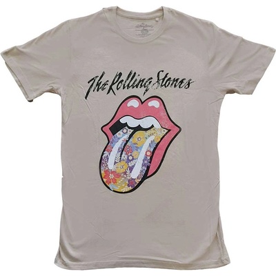 The Rolling Stones tričko Flowers Tongue natural