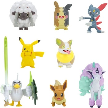 Orbico Pokémon akční figurky 8-Pack 5 Pikachu Eevee Galarian Ponyta a další