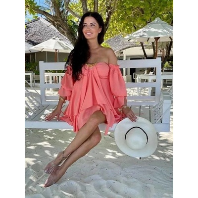 By o la la Coral dress axp0747. R37 ružová