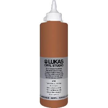 LUKAS Cryl Studio Plastic Bottle АКРИЛНА боя Burnt Sienna 500 ml 1 бр (747090500)