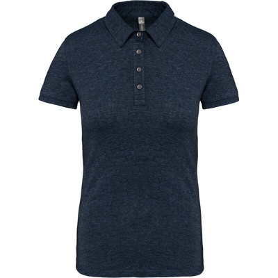 Kariban Polokošile Kariban K263 žerzejová krátký rukáv dámská COT-20K263r5900 Melír navy french