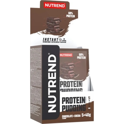 Nutrend Protein Pudding, шоколад с какао, 5 сашета, Nutrend