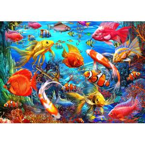 Bluebird Puzzle - Puzzle Marchetti: Tropical Fish - 1 500 piese