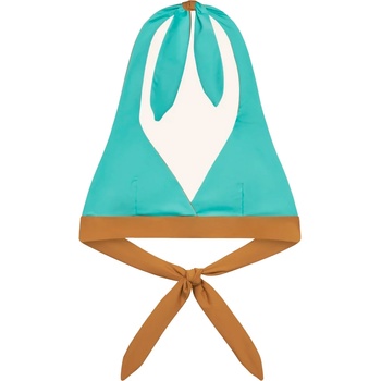 MYMARINI Дамско бикини горнище MYMARINI Women's Neckholder Top Bikini top - Oak / Eucalyptus (150-5672-0513)