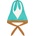 MYMARINI Дамско бикини горнище MYMARINI Women's Neckholder Top Bikini top - Oak / Eucalyptus (150-5672-0513)