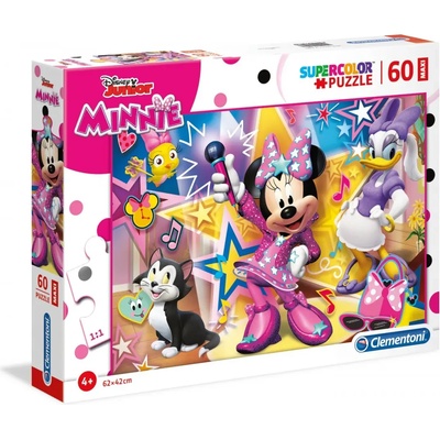 Clementoni - Puzzle Minnie Singer 60 maxi - 40 - 99 piese