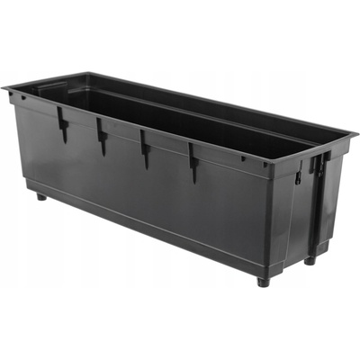 Kadax Květináč 56 x 19 x 19 cm plast černý