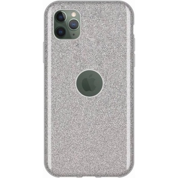 Apple Блестящ калъф за Apple iPhone 11 - Сребърен - Тип 2 KP16096