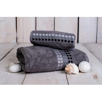 My House Сива памучна кърпа 140x70 cm Darwin - My House (1120053.01)