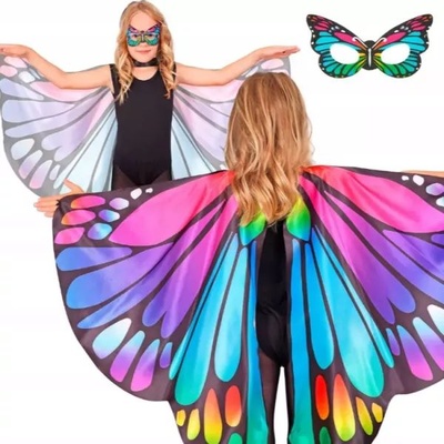 Widmann Костюми аксесоар: крила на пеперуда и маска, лилаво (24948)