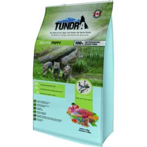 TUNDRA puppy - висококачествена храна за бременни, кърмещи и подрастващи кучета от всички породи, БЕЗ ЗЪРНО, с Патица, Пиле, Пуйка, Сьомга - 3, 18 кг, Германия - 16102